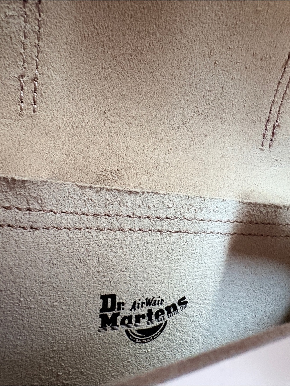 Dr. Martens Leather 7” Satchel Crossbody Bag Taupe NWT - Picture 6 of 6